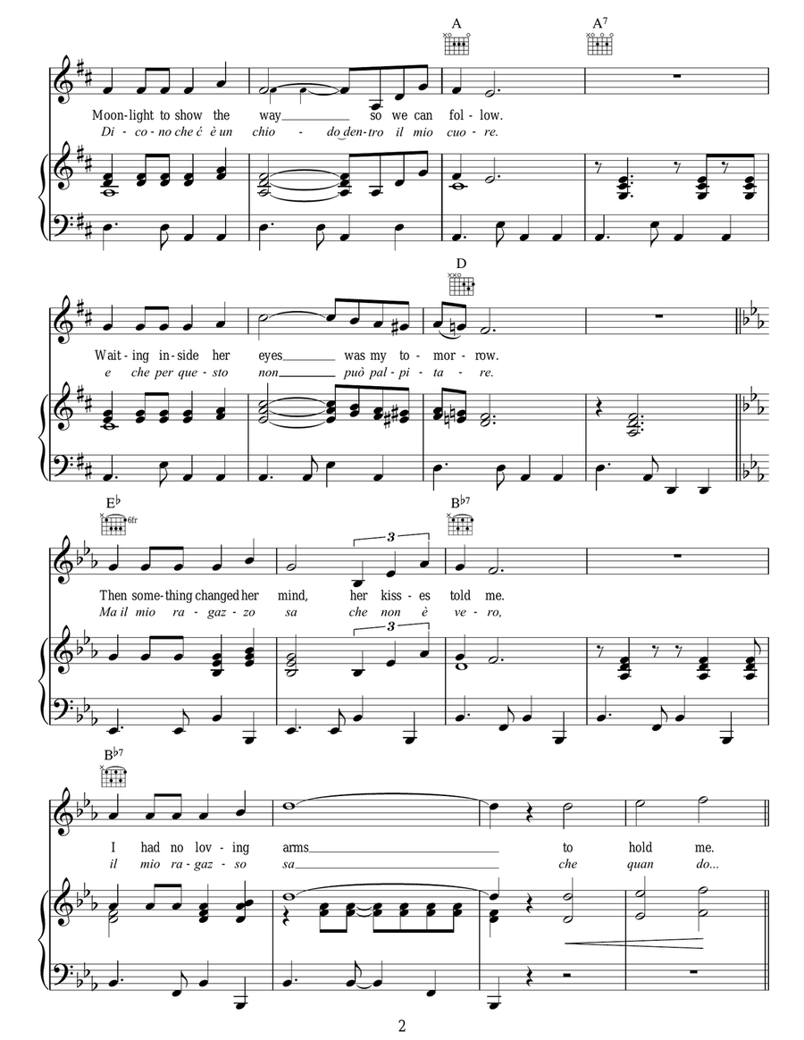 A Man Without Love (Quando M'innamoro) Guitar scores gallery preview page 2