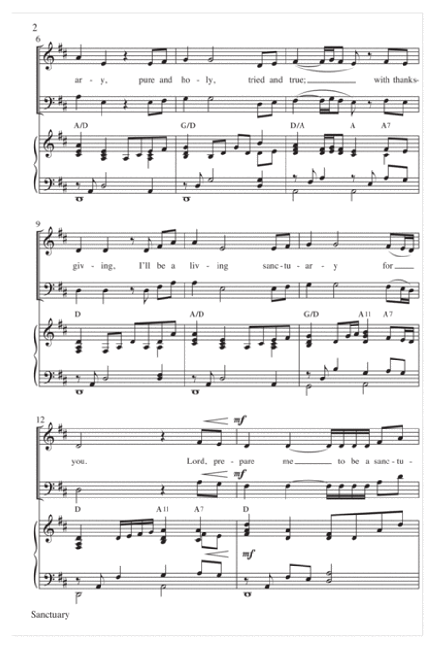 Sanctuary Sanctuary Choir scores gallery preview page 3