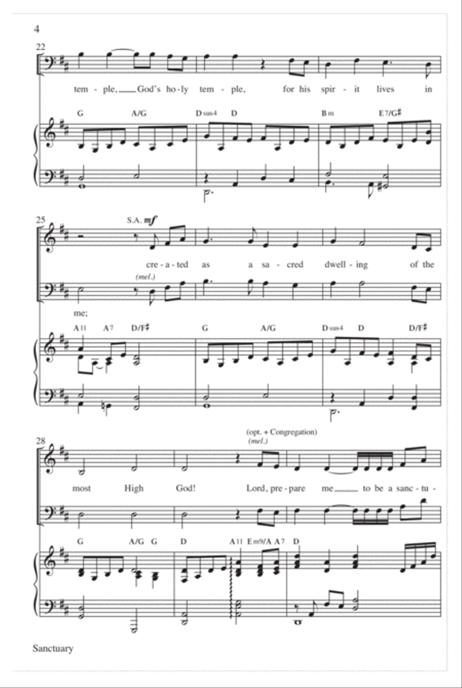 Sanctuary Sanctuary Choir scores gallery preview page 5