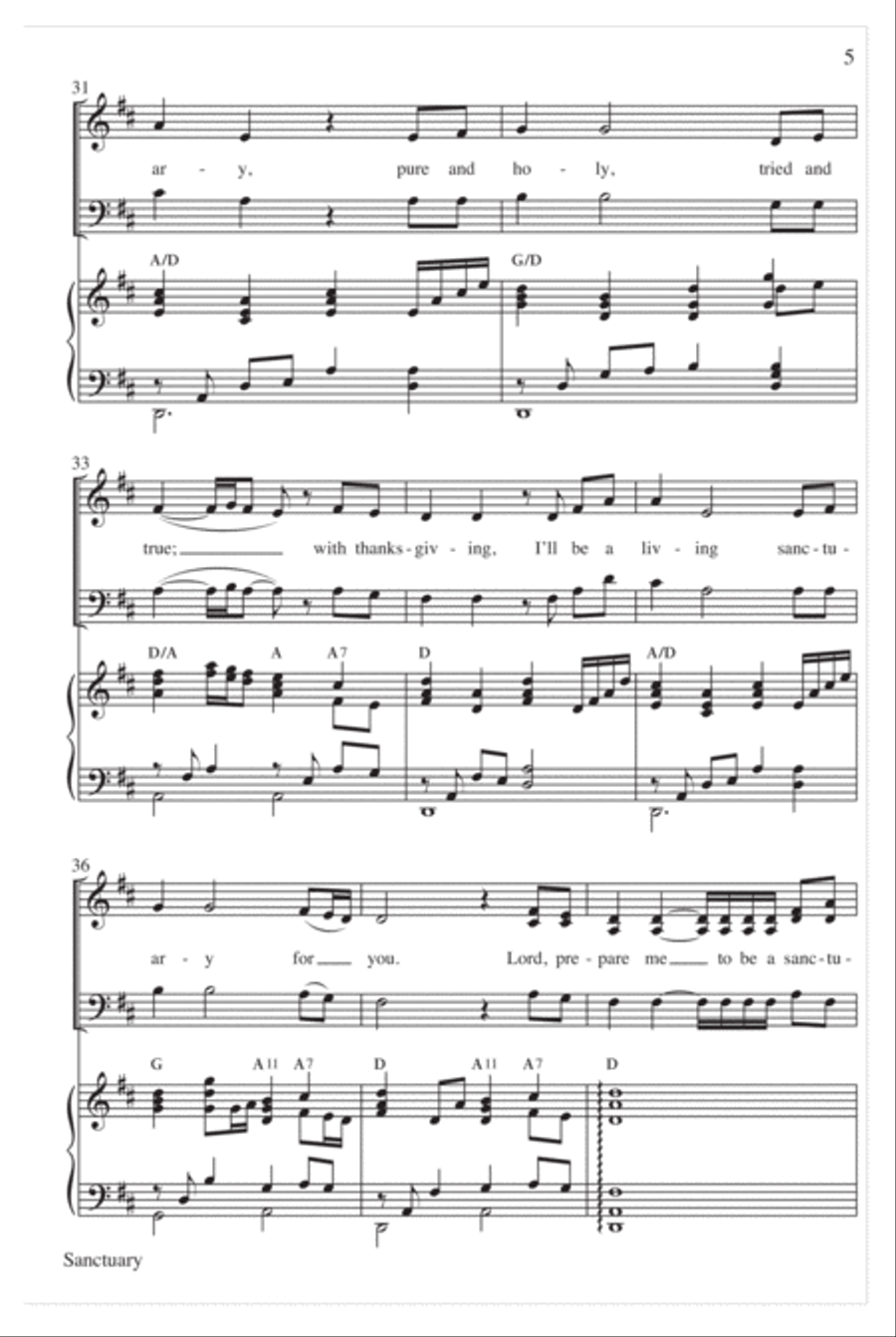 Sanctuary Sanctuary Choir scores gallery preview page 6