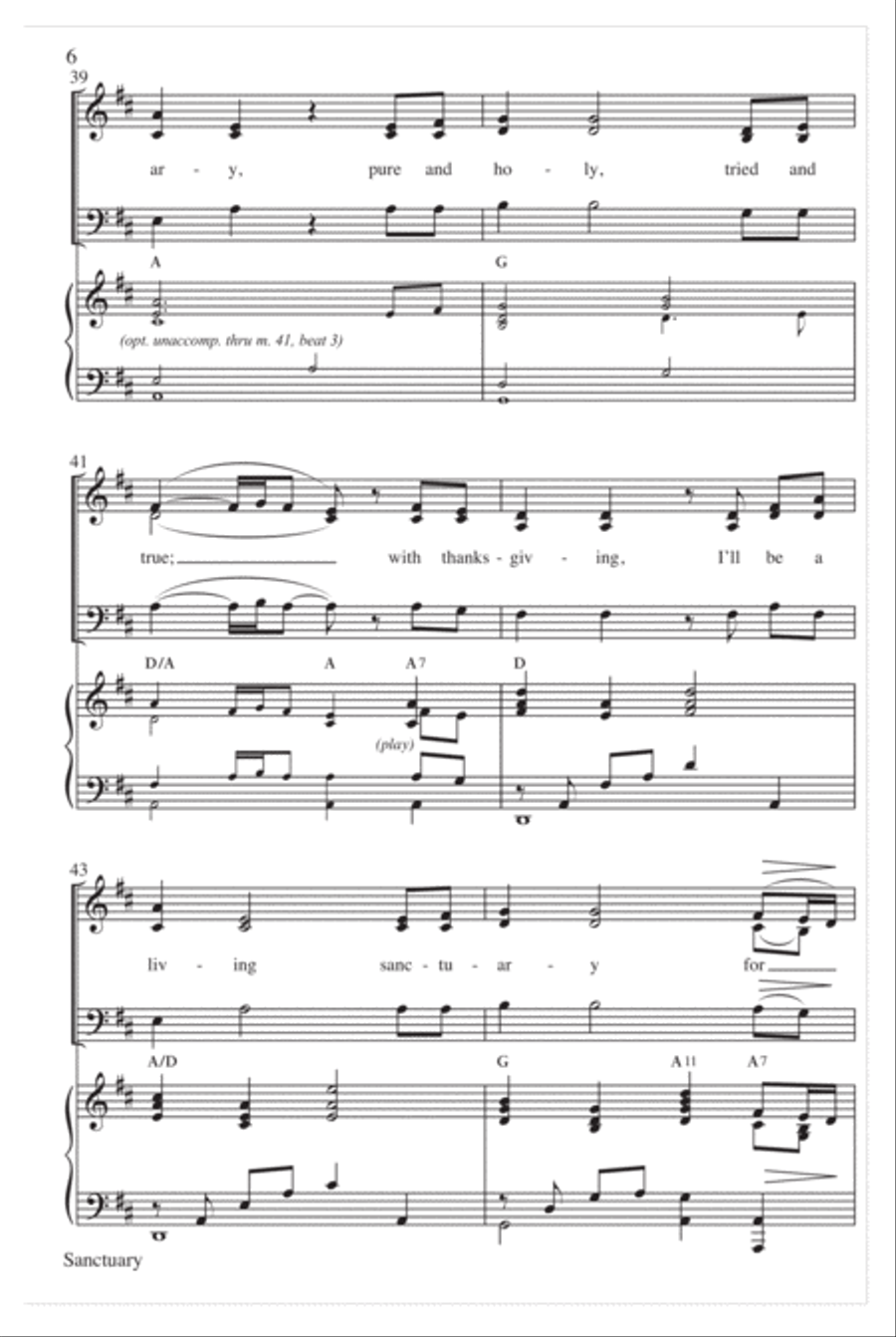 Sanctuary Sanctuary Choir scores gallery preview page 7