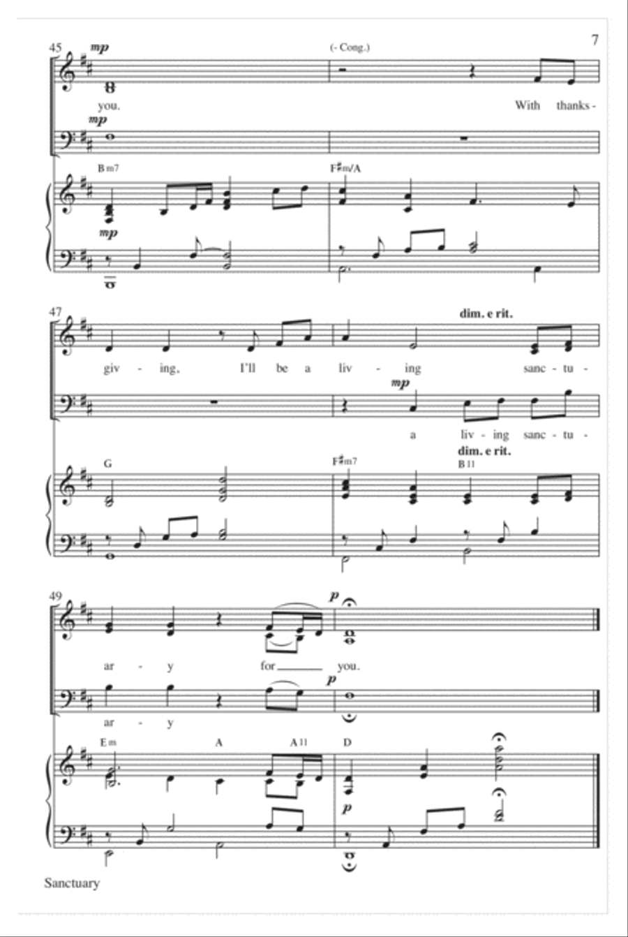 Sanctuary Sanctuary Choir scores gallery preview page 8