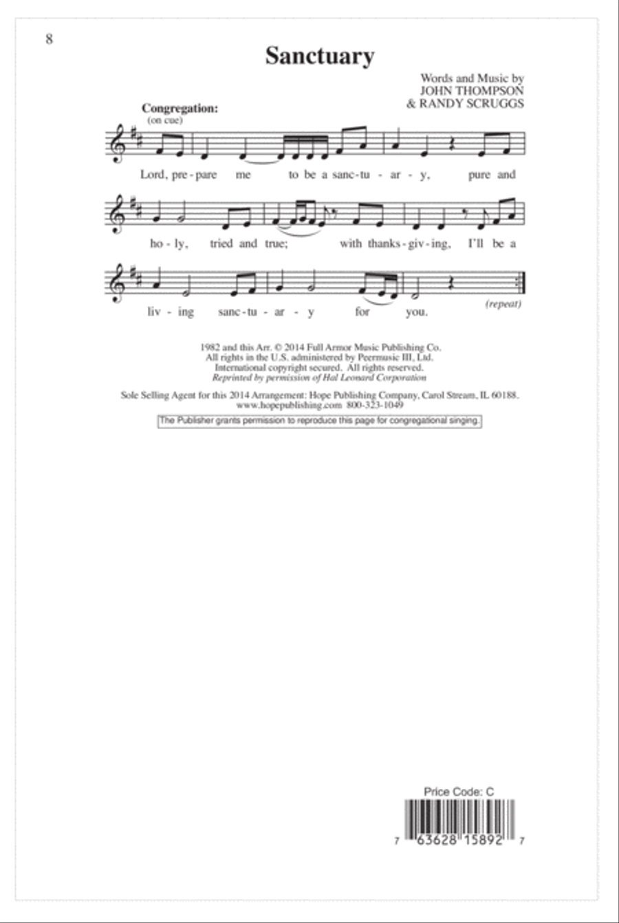 Sanctuary Sanctuary Choir scores gallery preview page 9