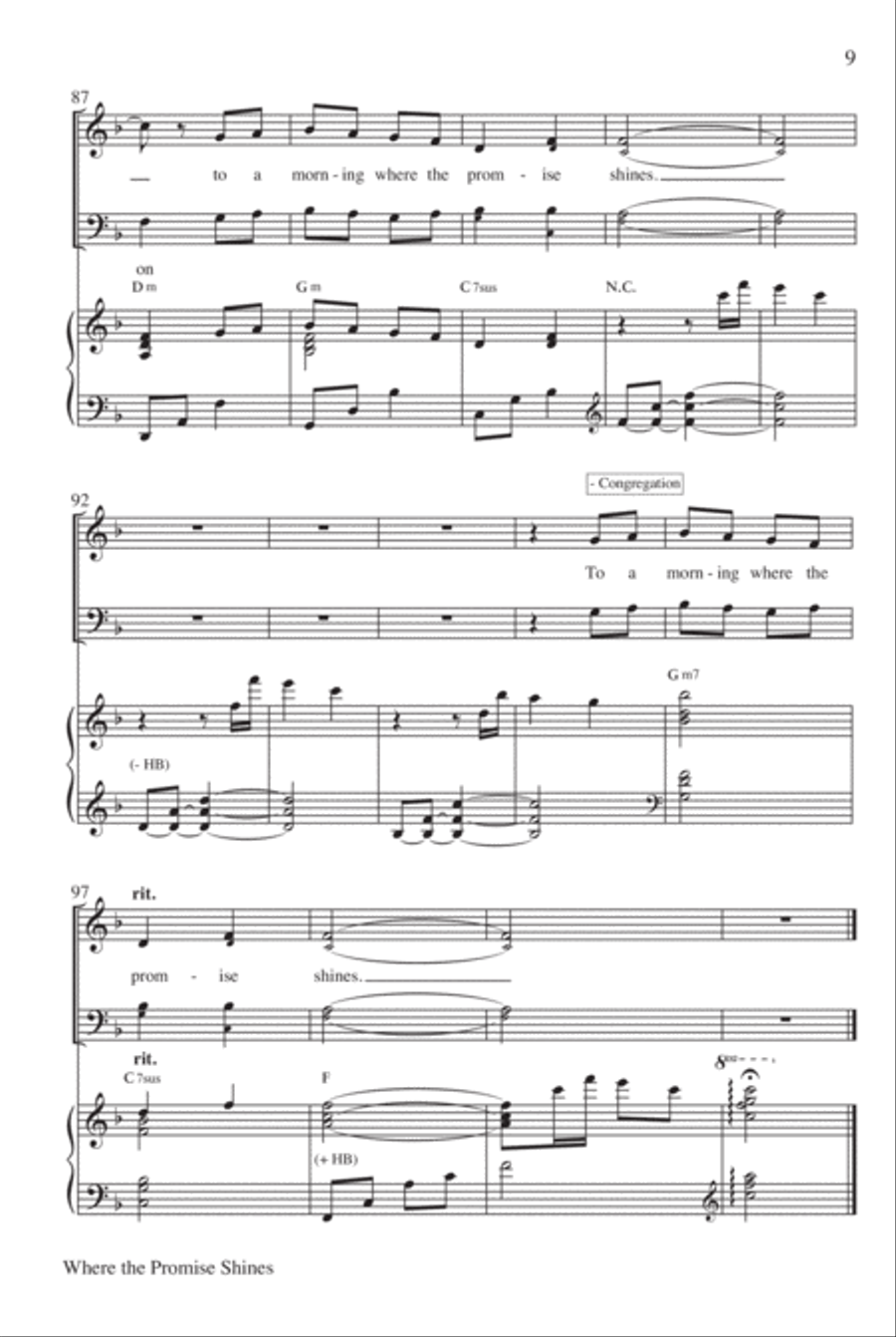 Where the Promise Shines Where the Promise Shines 2-Part scores gallery preview page 10