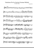 Variations on an Ancient German Melody