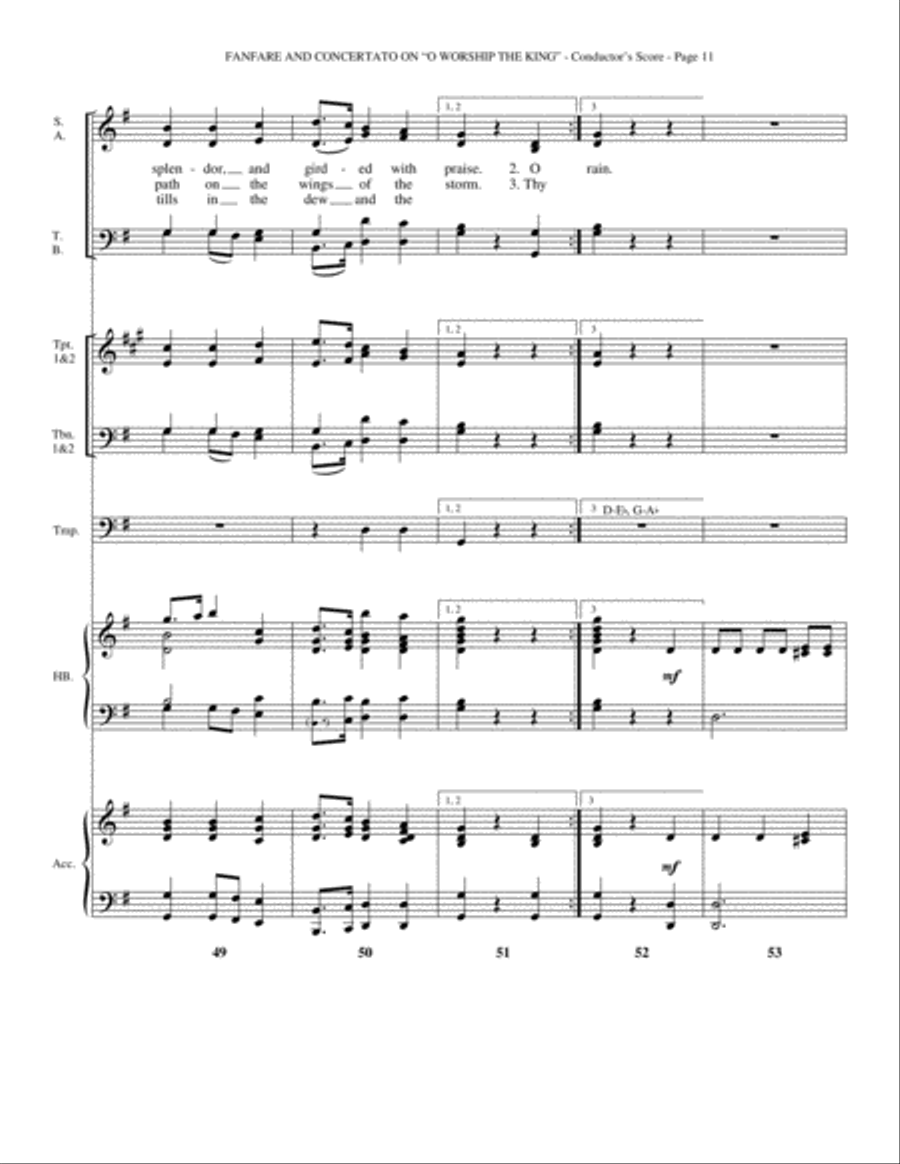 Fanfare and Concertato on 