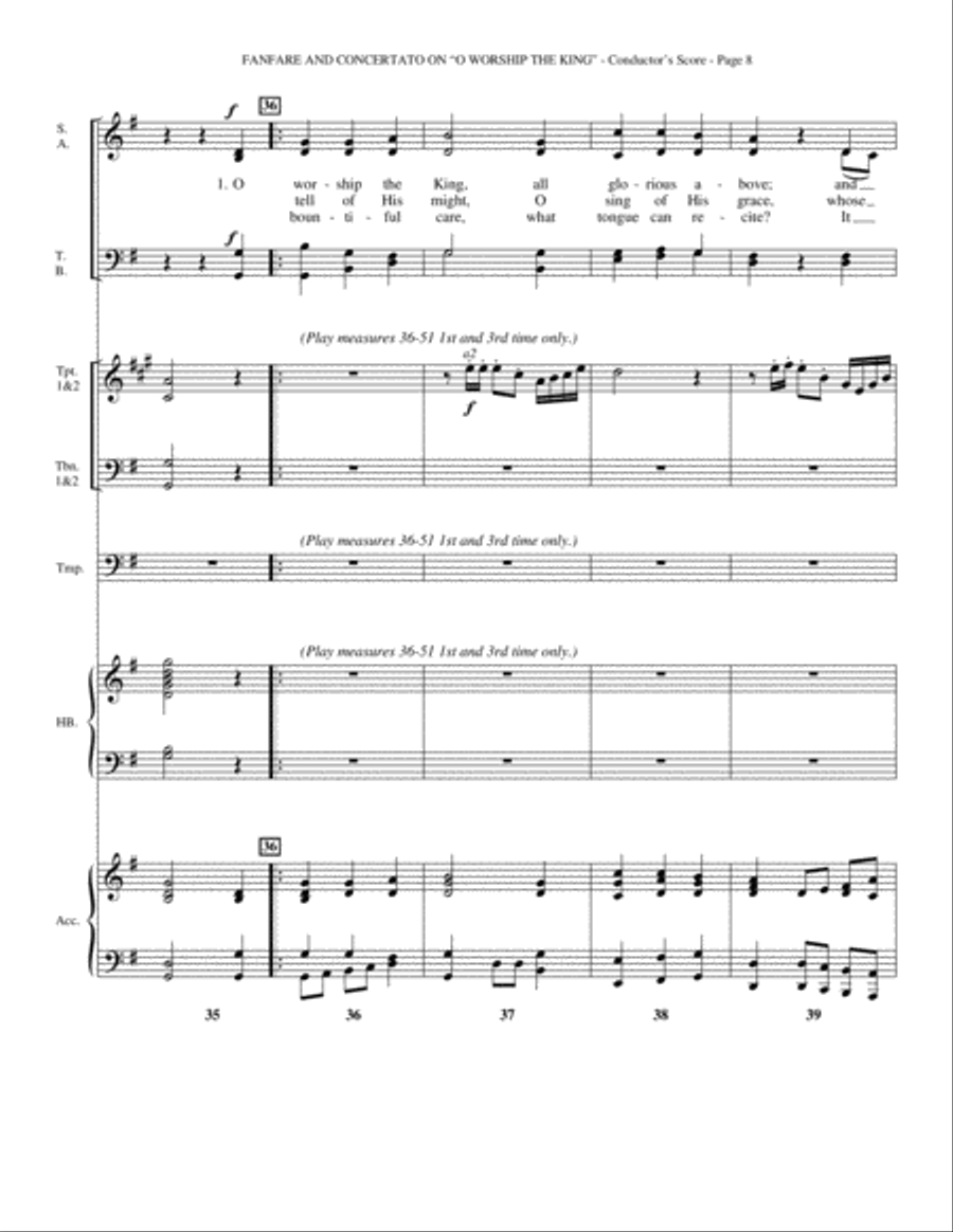 Fanfare and Concertato on 
