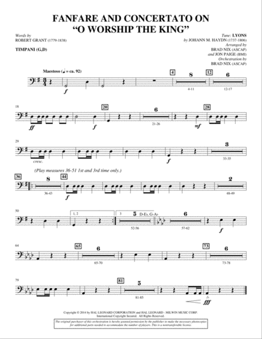 Fanfare and Concertato on 