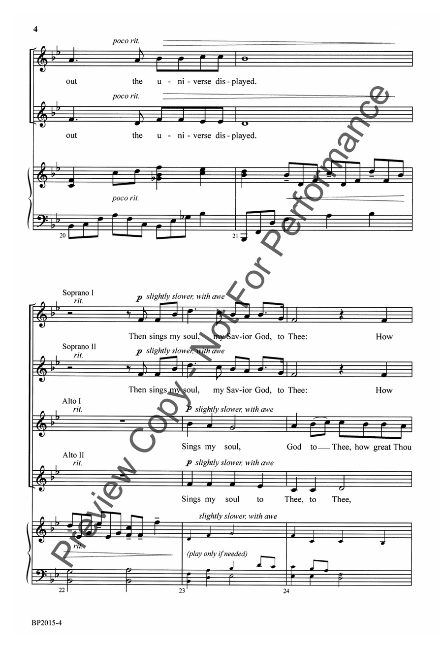 How Great Thou Art - SSAA SSAA scores gallery preview page 5