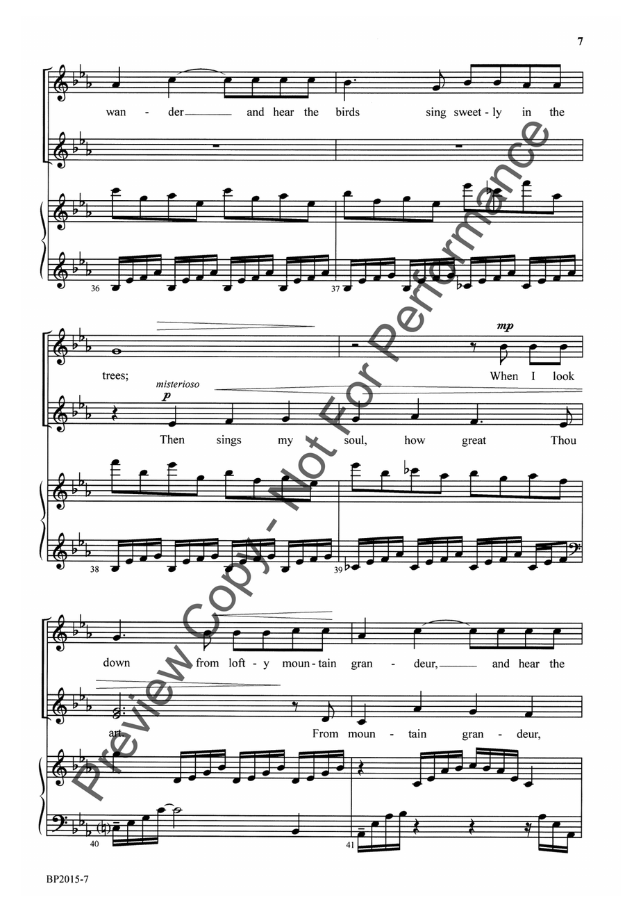 How Great Thou Art - SSAA SSAA scores gallery preview page 8