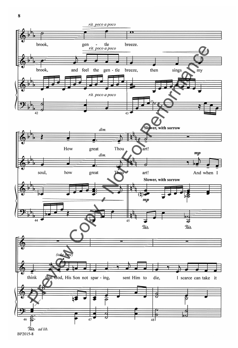 How Great Thou Art - SSAA SSAA scores gallery preview page 9