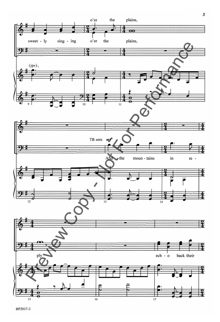 Angels We Have Heard on High - Anglea 4-Part scores gallery preview page 4