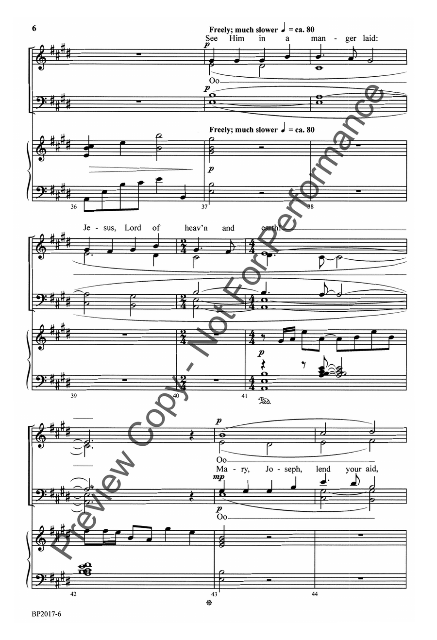 Angels We Have Heard on High - Anglea 4-Part scores gallery preview page 7