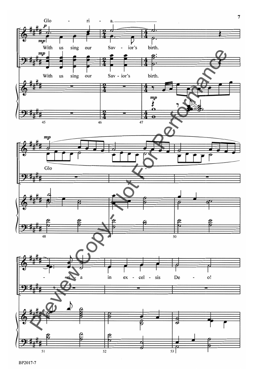Angels We Have Heard on High - Anglea 4-Part scores gallery preview page 8