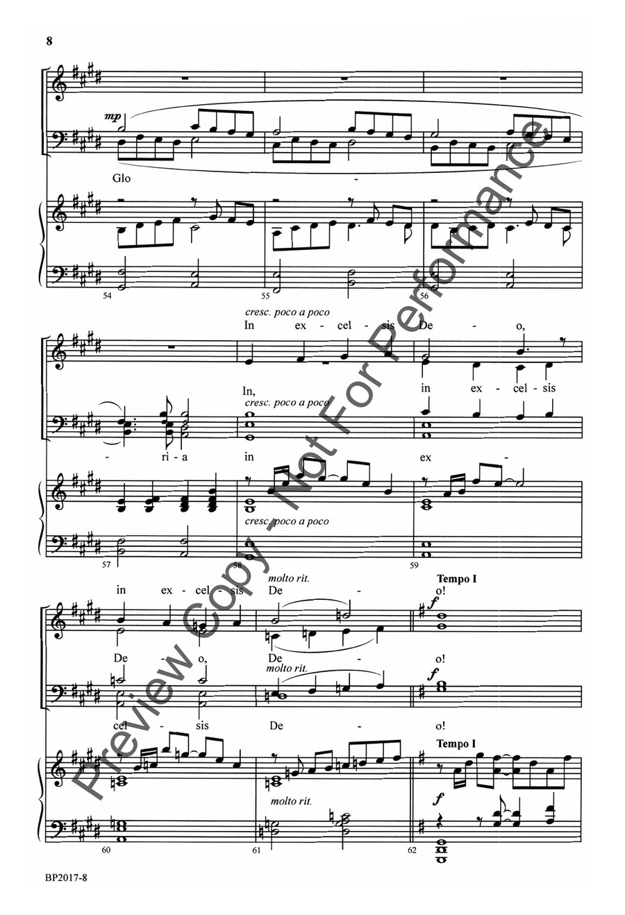 Angels We Have Heard on High - Anglea 4-Part scores gallery preview page 9