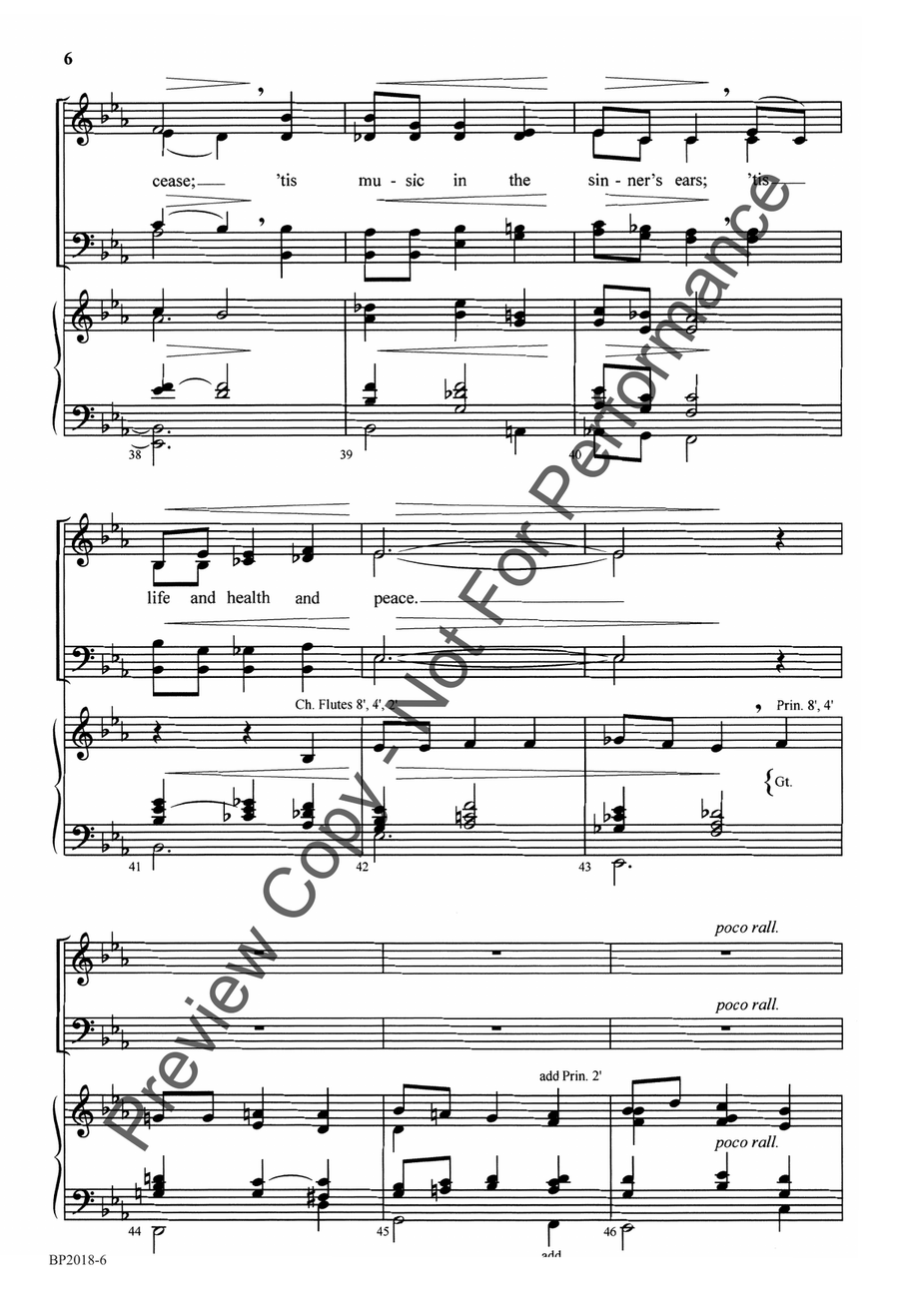 O for a Thousand Tongues to Sing - Schwoebel 4-Part scores gallery preview page 7