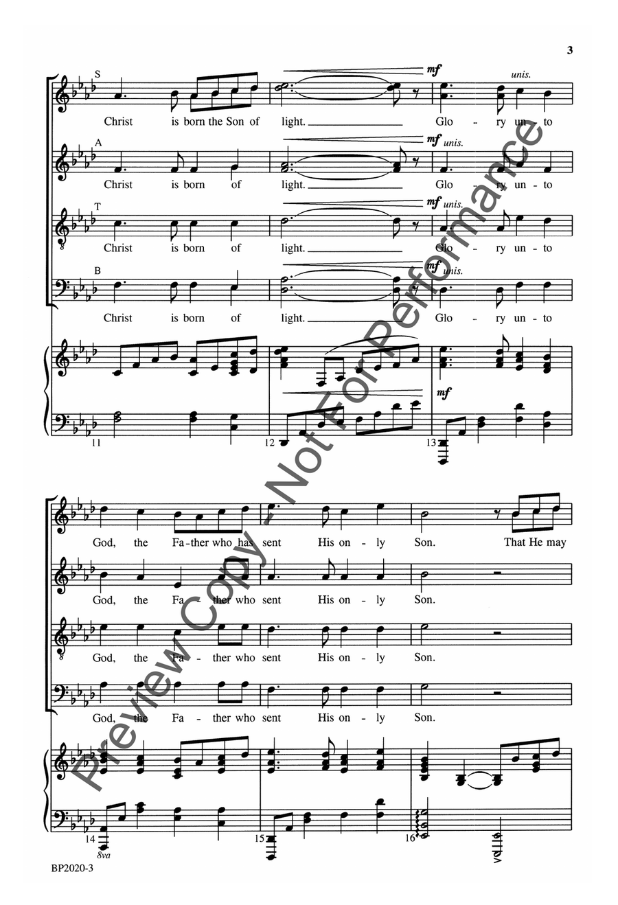 Sweetest Music, Softly Stealing 4-Part scores gallery preview page 4