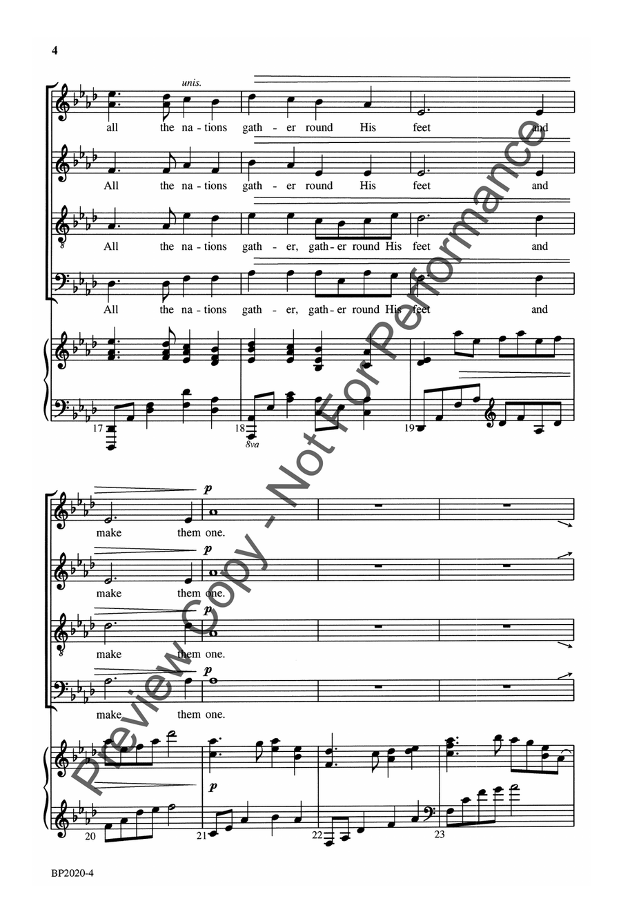 Sweetest Music, Softly Stealing 4-Part scores gallery preview page 5