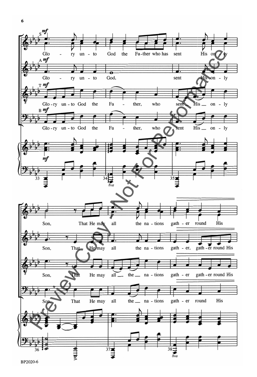 Sweetest Music, Softly Stealing 4-Part scores gallery preview page 7