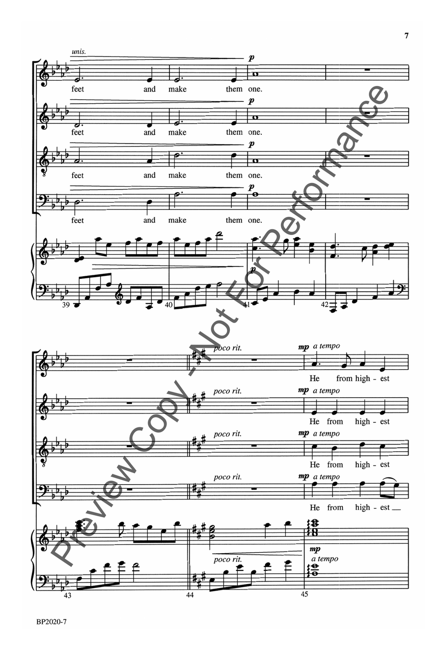 Sweetest Music, Softly Stealing 4-Part scores gallery preview page 8