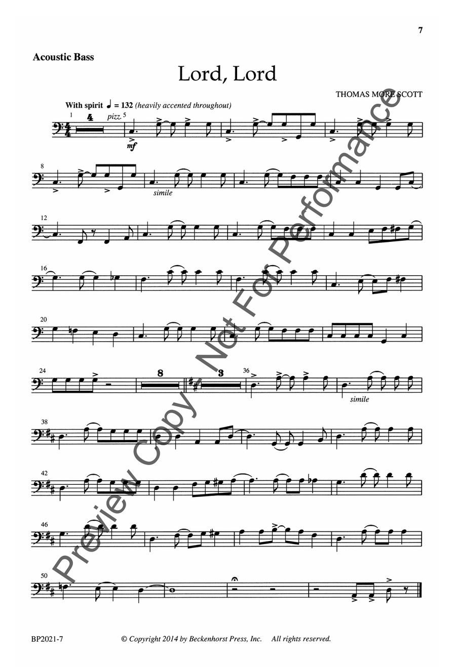 Lord, Lord - TTBB Lord, Lord - TTBB TTBB scores gallery preview page 8
