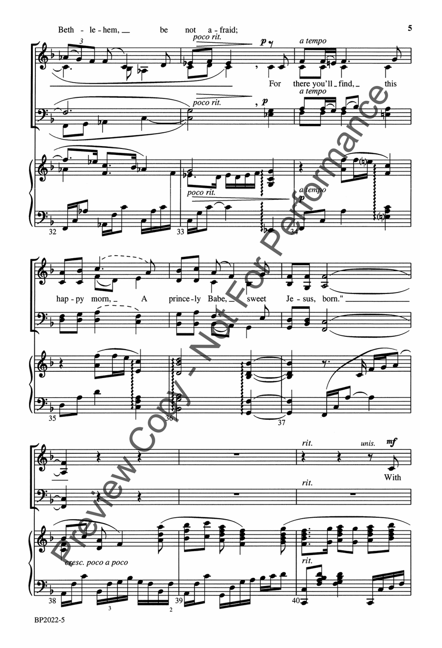 The Wexford Carol The Wexford Carol 4-Part scores gallery preview page 6
