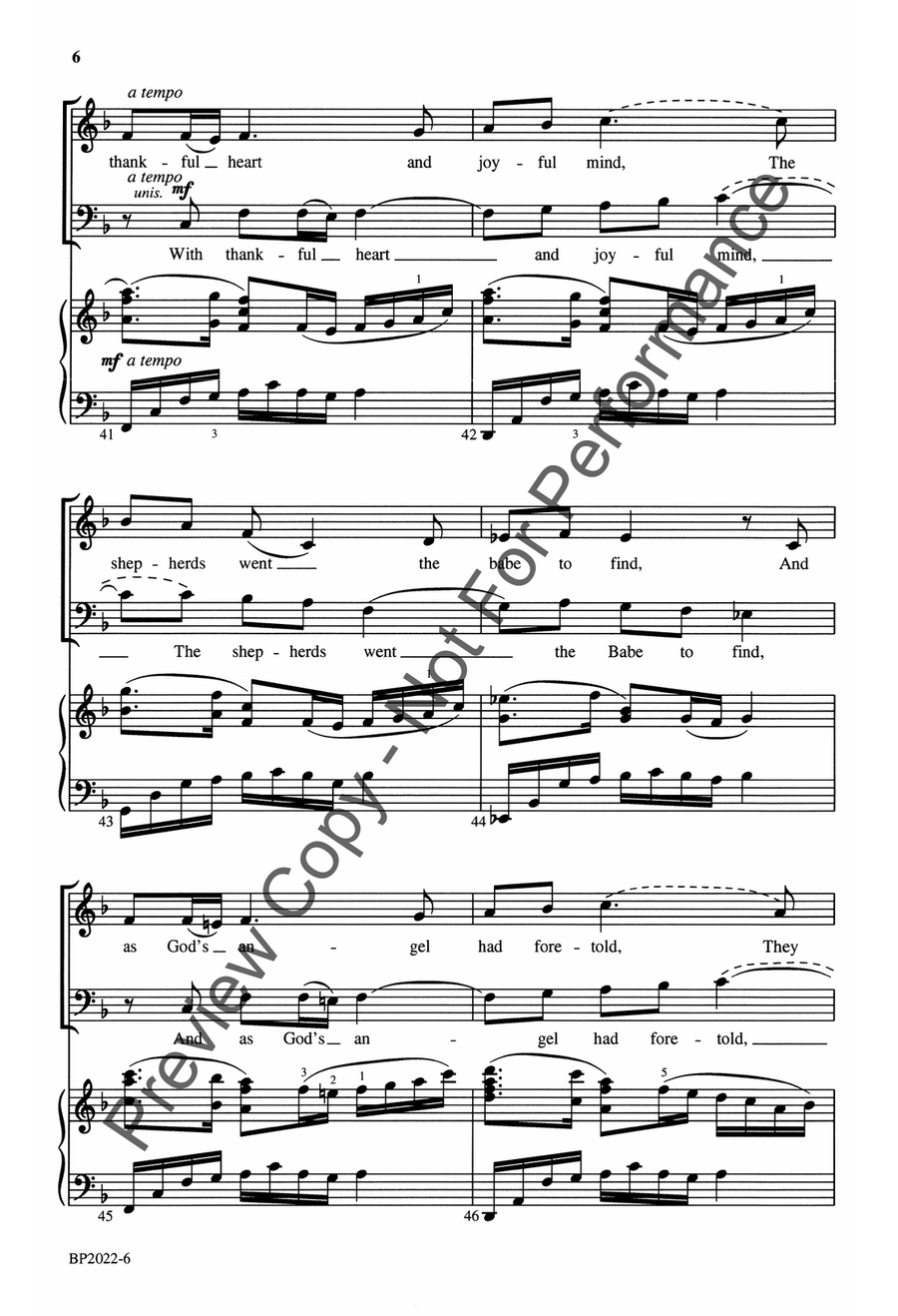 The Wexford Carol The Wexford Carol 4-Part scores gallery preview page 7