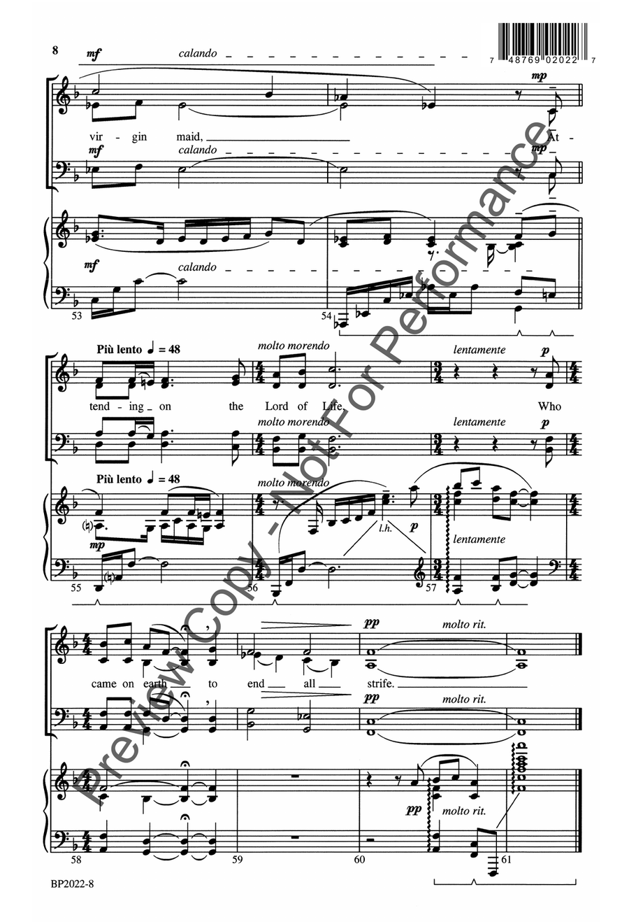 The Wexford Carol The Wexford Carol 4-Part scores gallery preview page 9