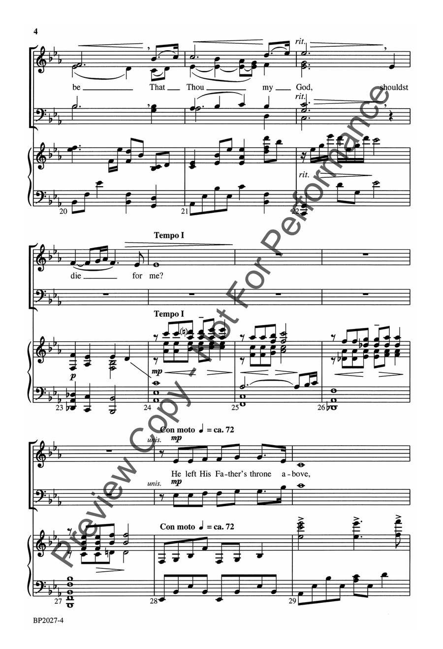And Can It Be? - Forrest - SATB 4-Part scores gallery preview page 5