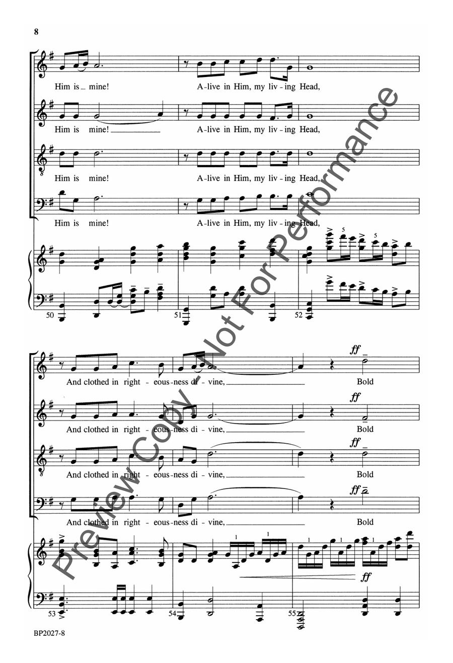 And Can It Be? - Forrest - SATB 4-Part scores gallery preview page 9