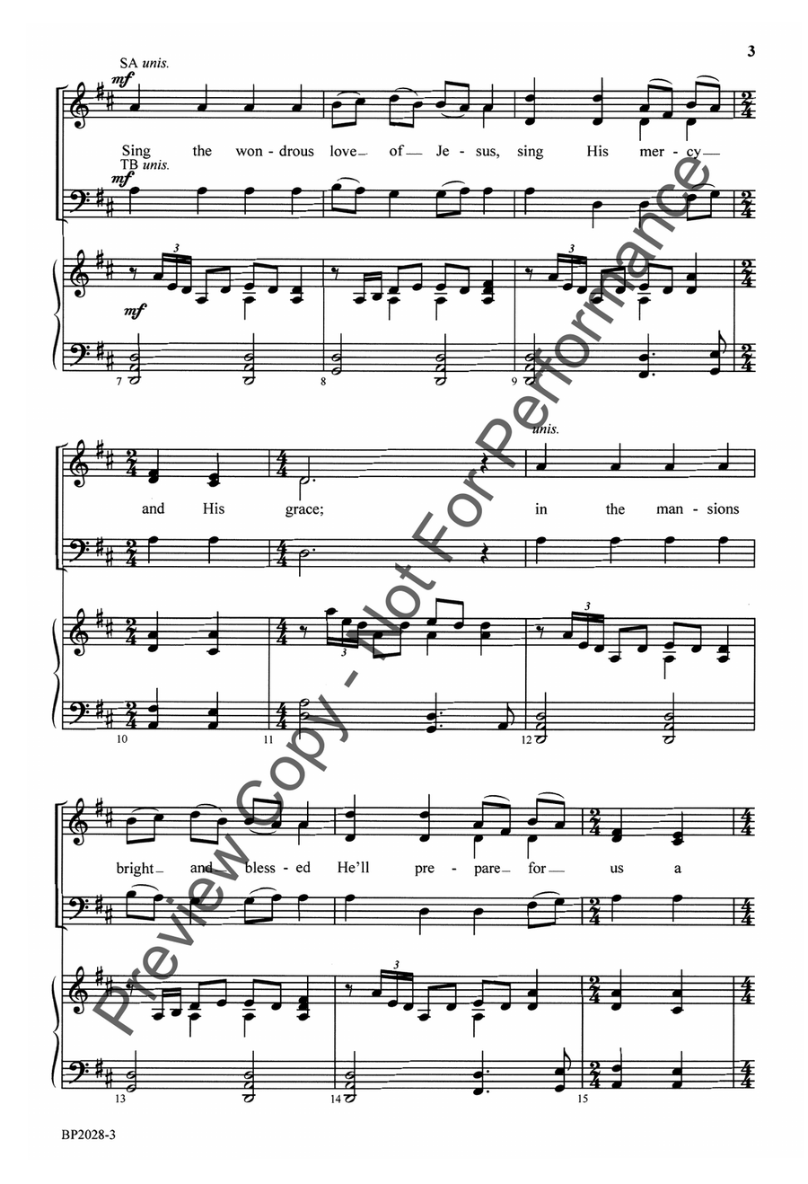 I Am Bound for the Kingdom 4-Part scores gallery preview page 4