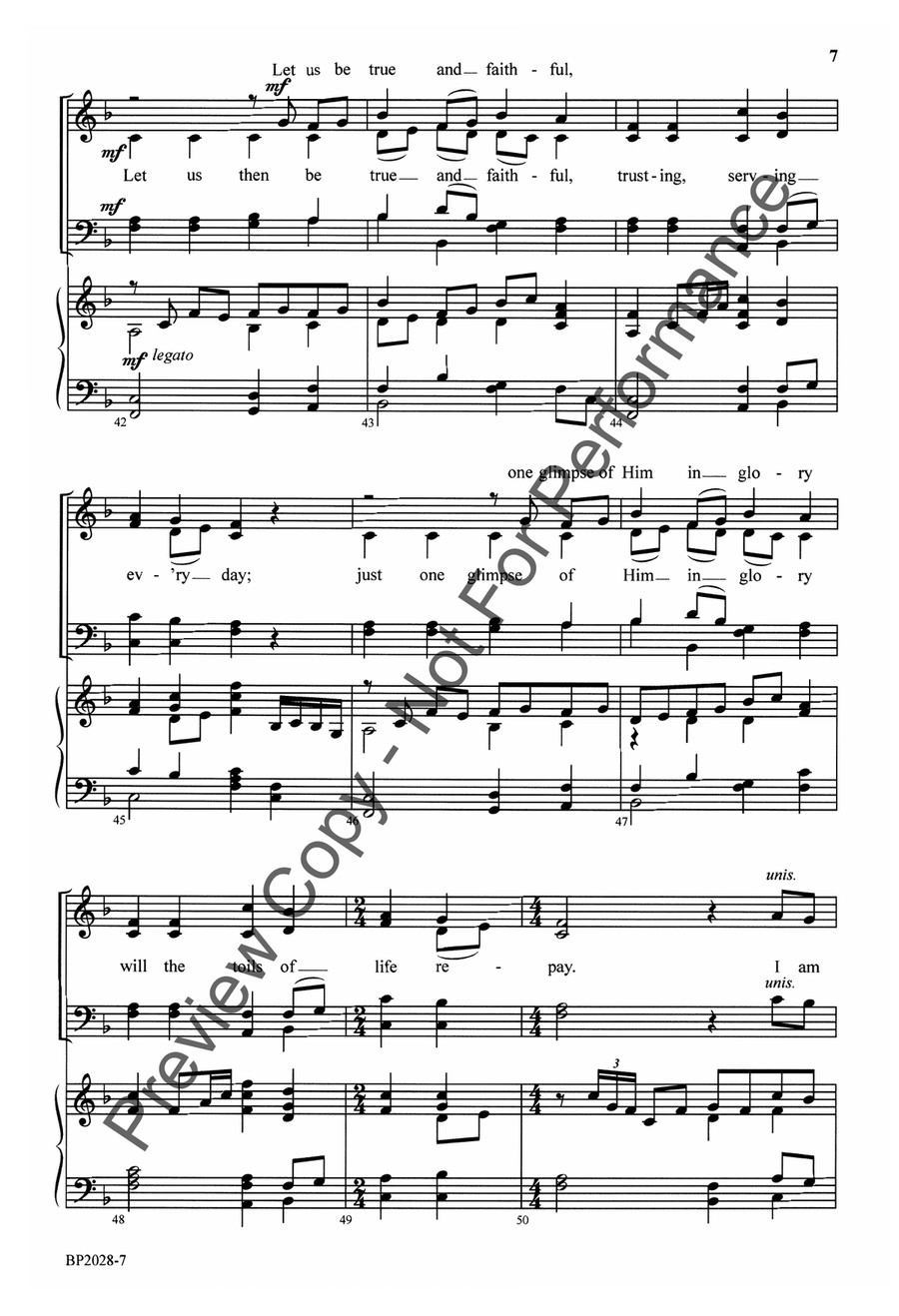 I Am Bound for the Kingdom 4-Part scores gallery preview page 8