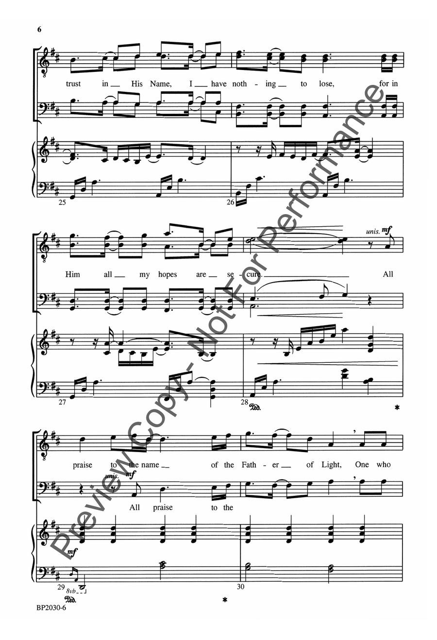 Father of Light - TTBB Father of Light - TTBB TTBB scores gallery preview page 6