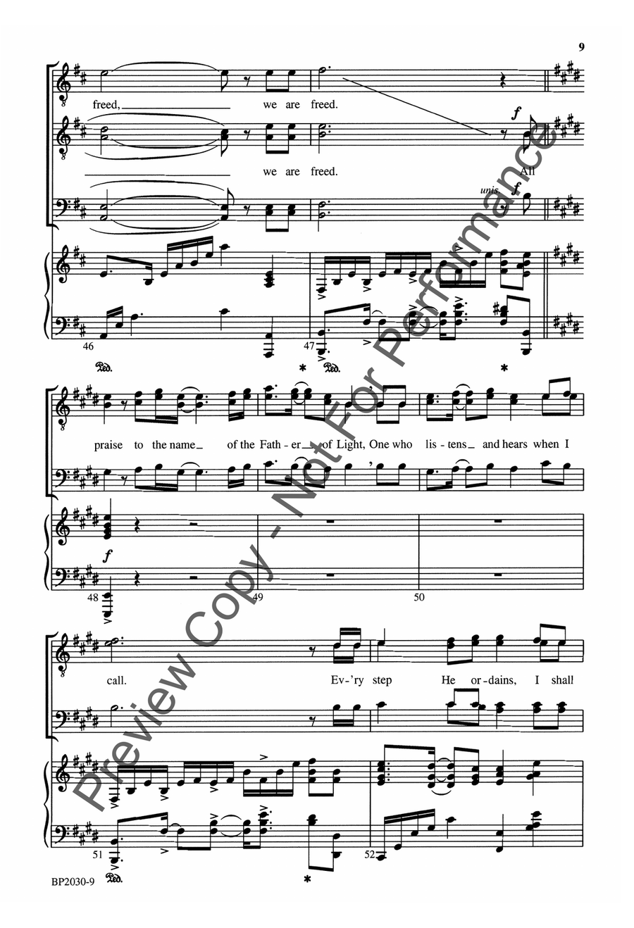 Father of Light - TTBB Father of Light - TTBB TTBB scores gallery preview page 9