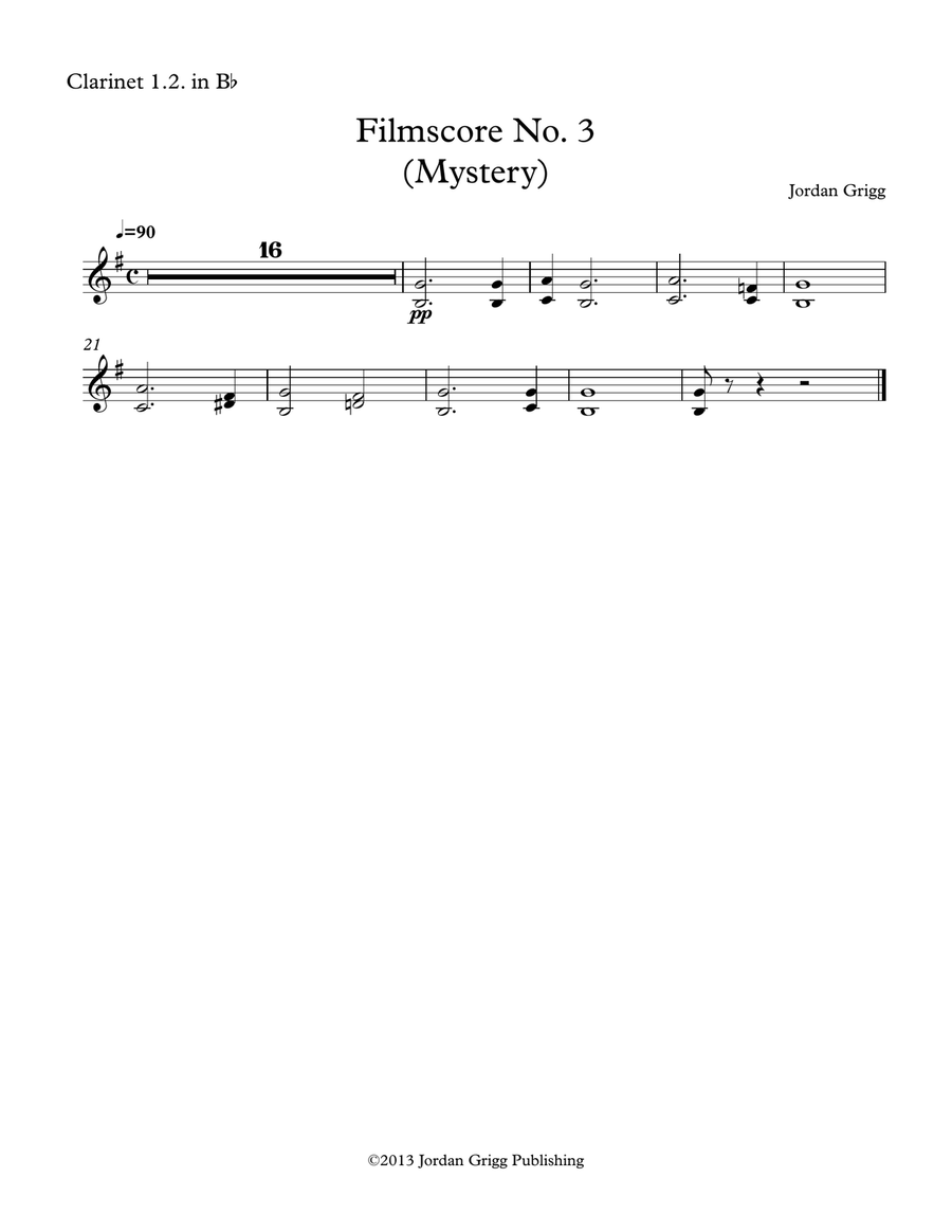 Filmscore No 3 (Mystery) Filmscore No 3 (Mystery) 4-Part scores gallery preview page 4