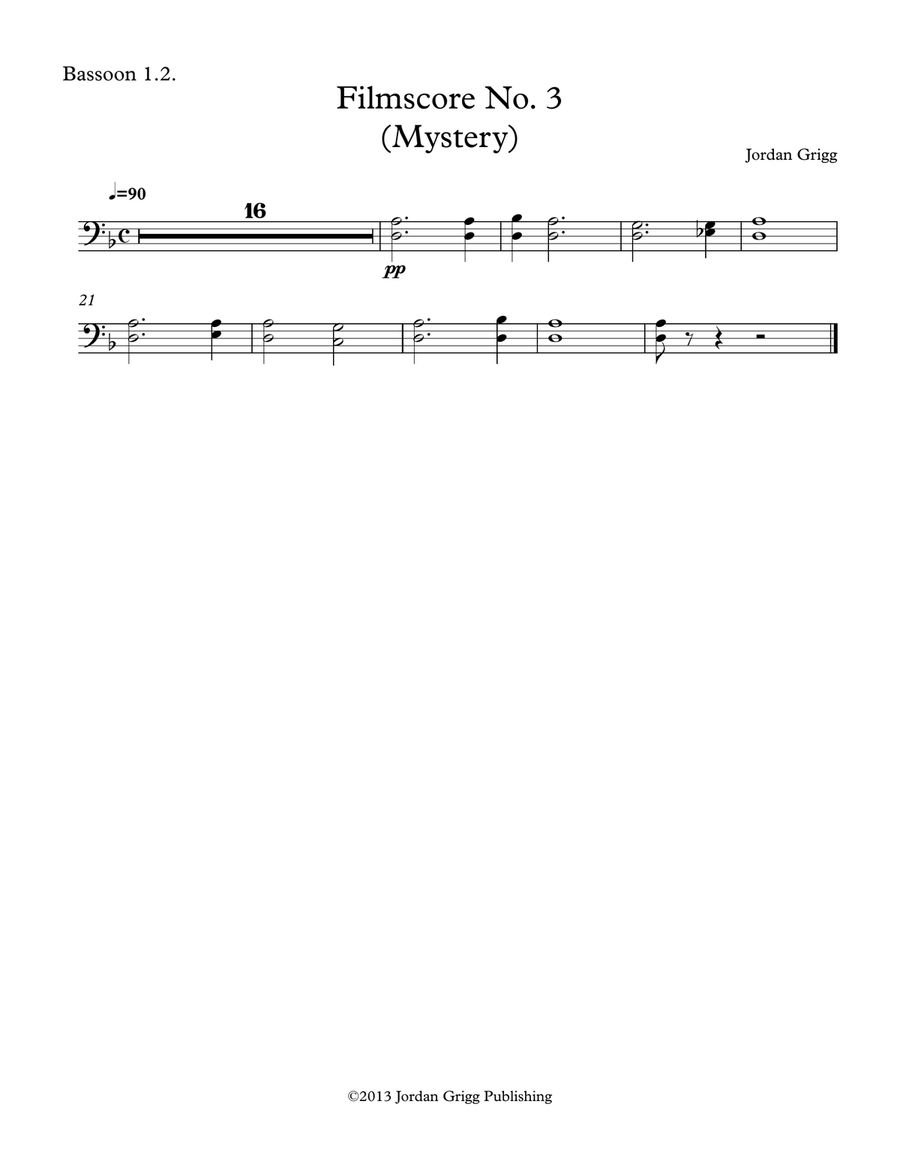 Filmscore No 3 (Mystery) Filmscore No 3 (Mystery) 4-Part scores gallery preview page 5