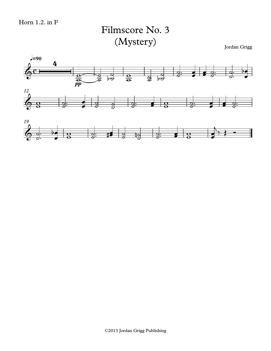 Filmscore No 3 (Mystery) Filmscore No 3 (Mystery) 4-Part scores gallery preview page 6
