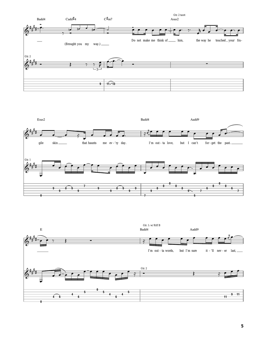 Gotten Gotten Acoustic Guitar scores gallery preview page 5