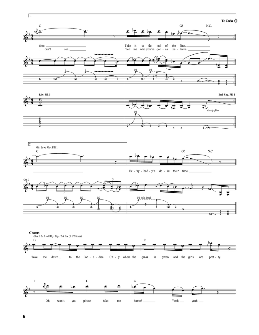 Paradise City Paradise City Acoustic Guitar scores gallery preview page 6