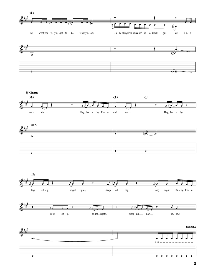 Rockstar 101 Rockstar 101 Acoustic Guitar scores gallery preview page 3