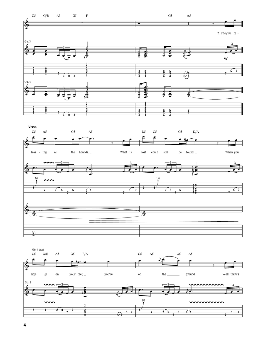 By The Sword By The Sword Acoustic Guitar scores gallery preview page 4