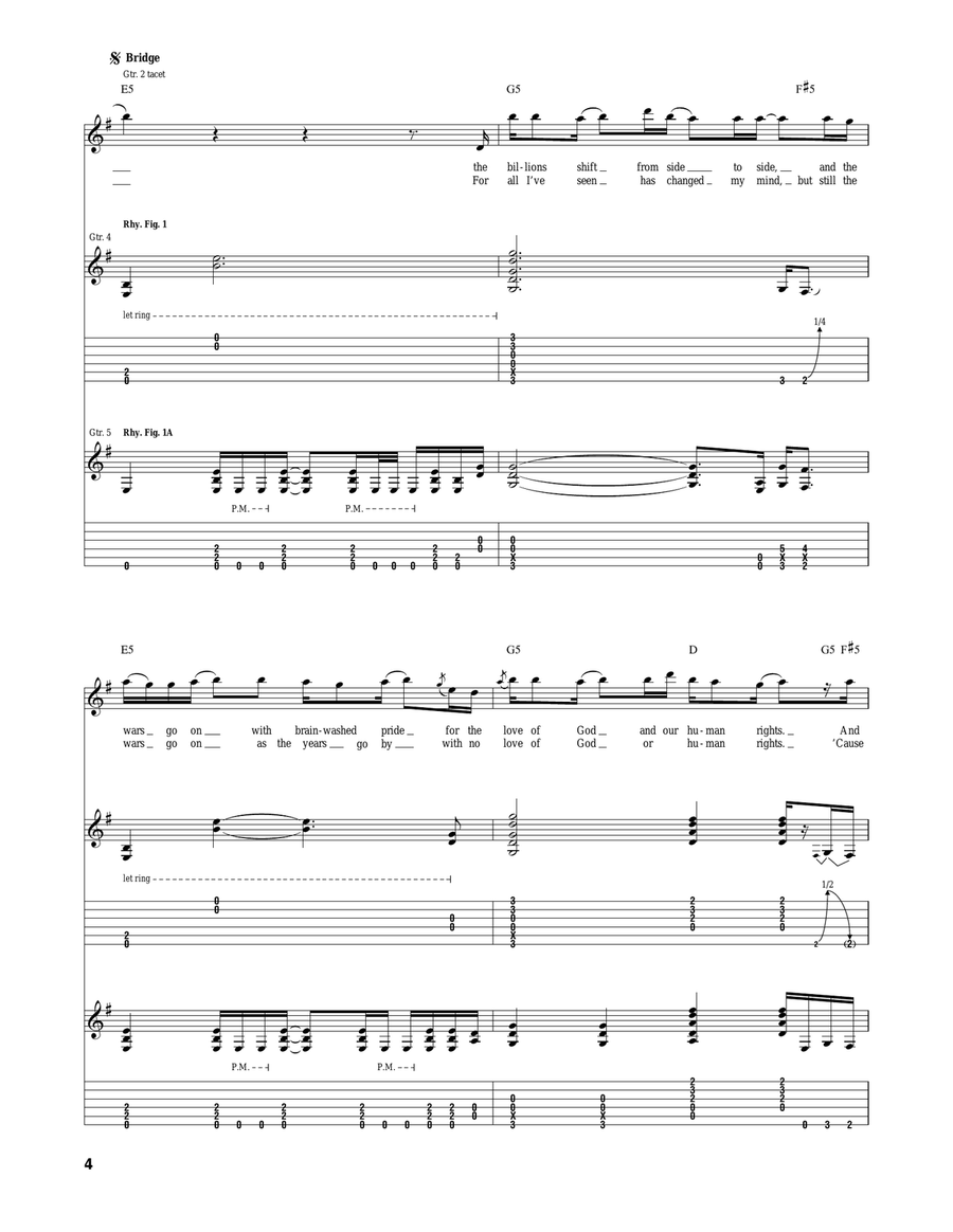 Civil War Civil War Acoustic Guitar scores gallery preview page 4