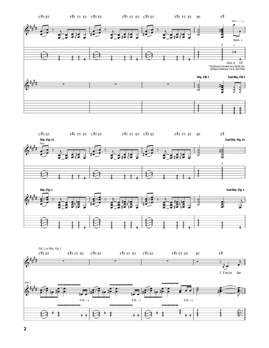 You're A Lie Acoustic Guitar scores gallery preview page 2