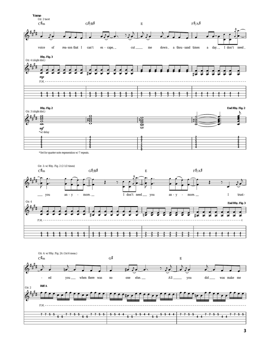You're A Lie Acoustic Guitar scores gallery preview page 3