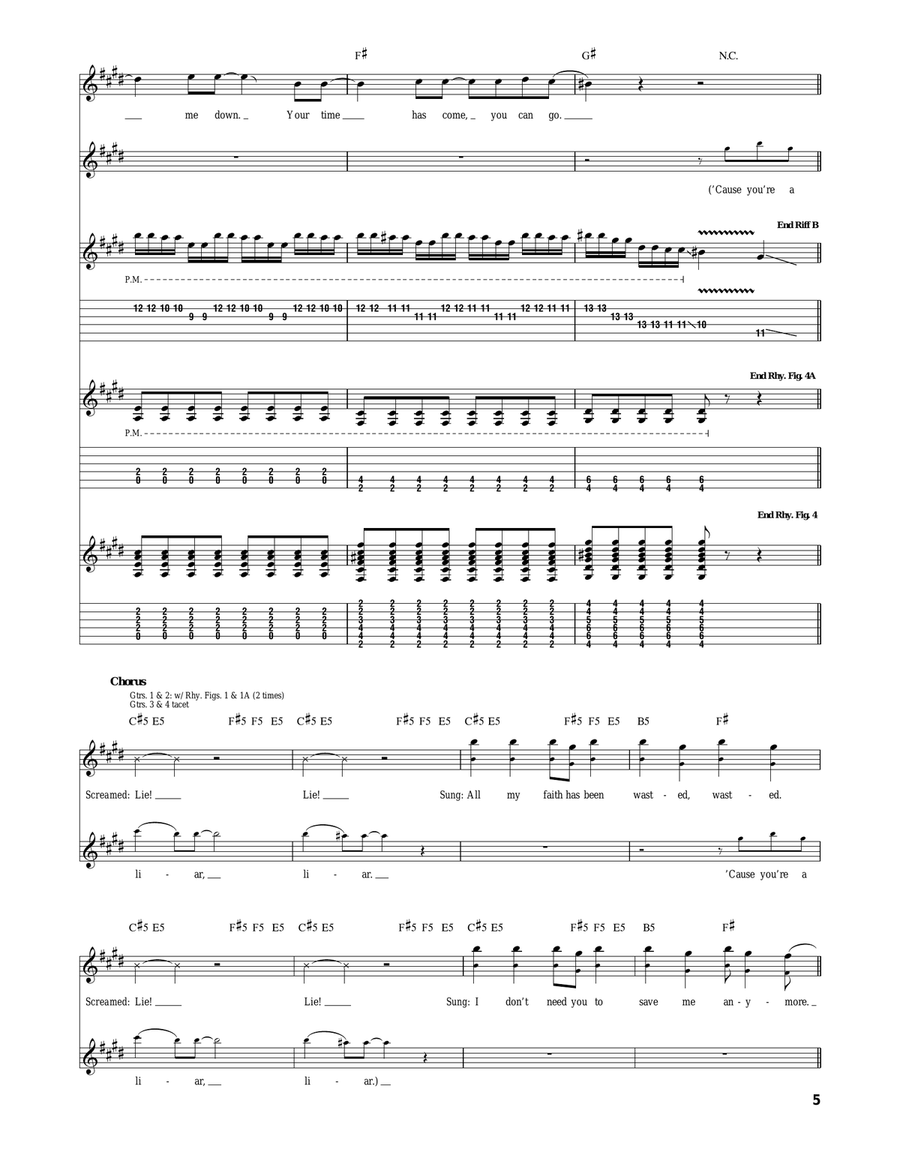 You're A Lie Acoustic Guitar scores gallery preview page 5