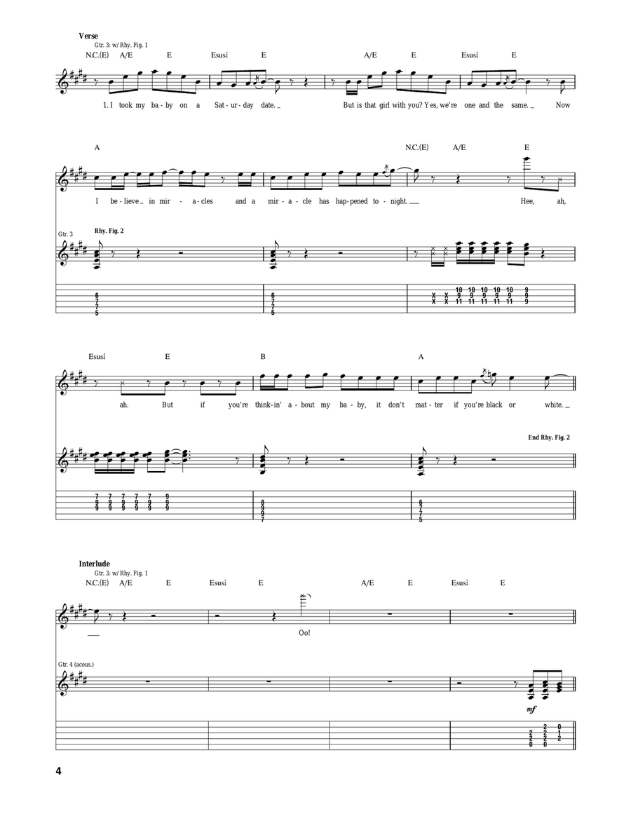 Black Or White Black Or White Acoustic Guitar scores gallery preview page 4