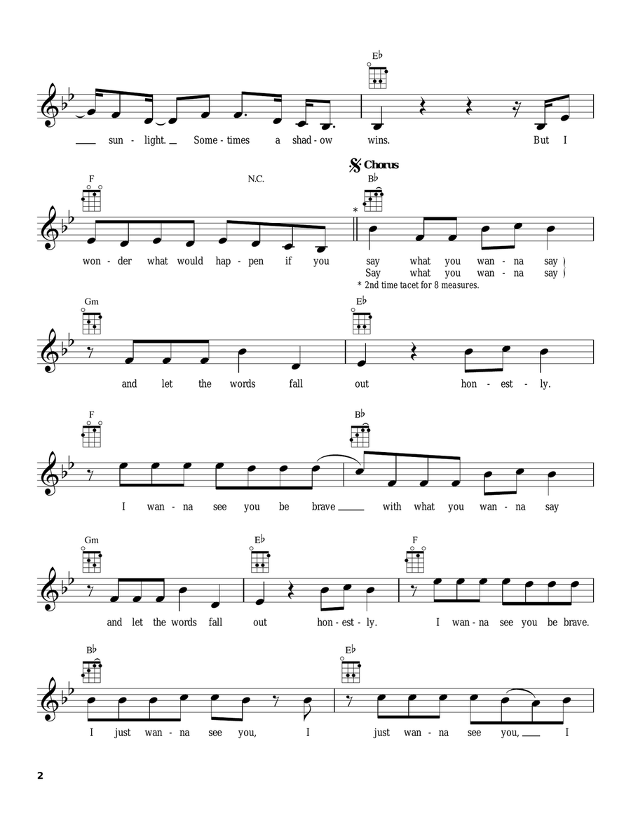 Brave Brave Ukulele scores gallery preview page 2