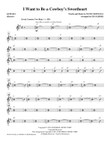 I Want to Be a Cowboy's Sweetheart - Guitar 2