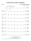 I Want to Be a Cowboy's Sweetheart - Drums