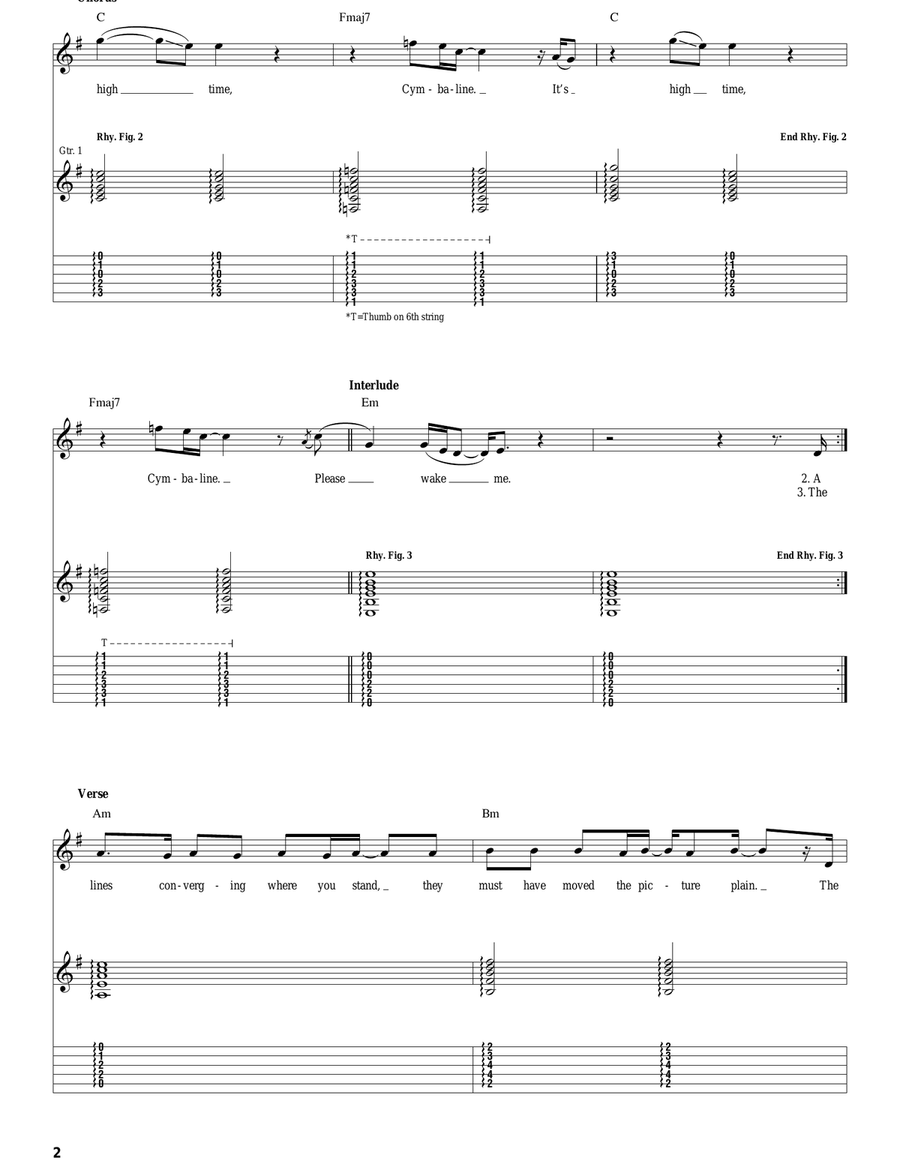 Cymbaline Cymbaline Acoustic Guitar scores gallery preview page 2